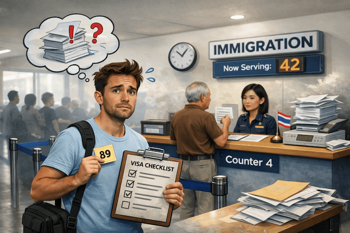 Photo at Thai immigration