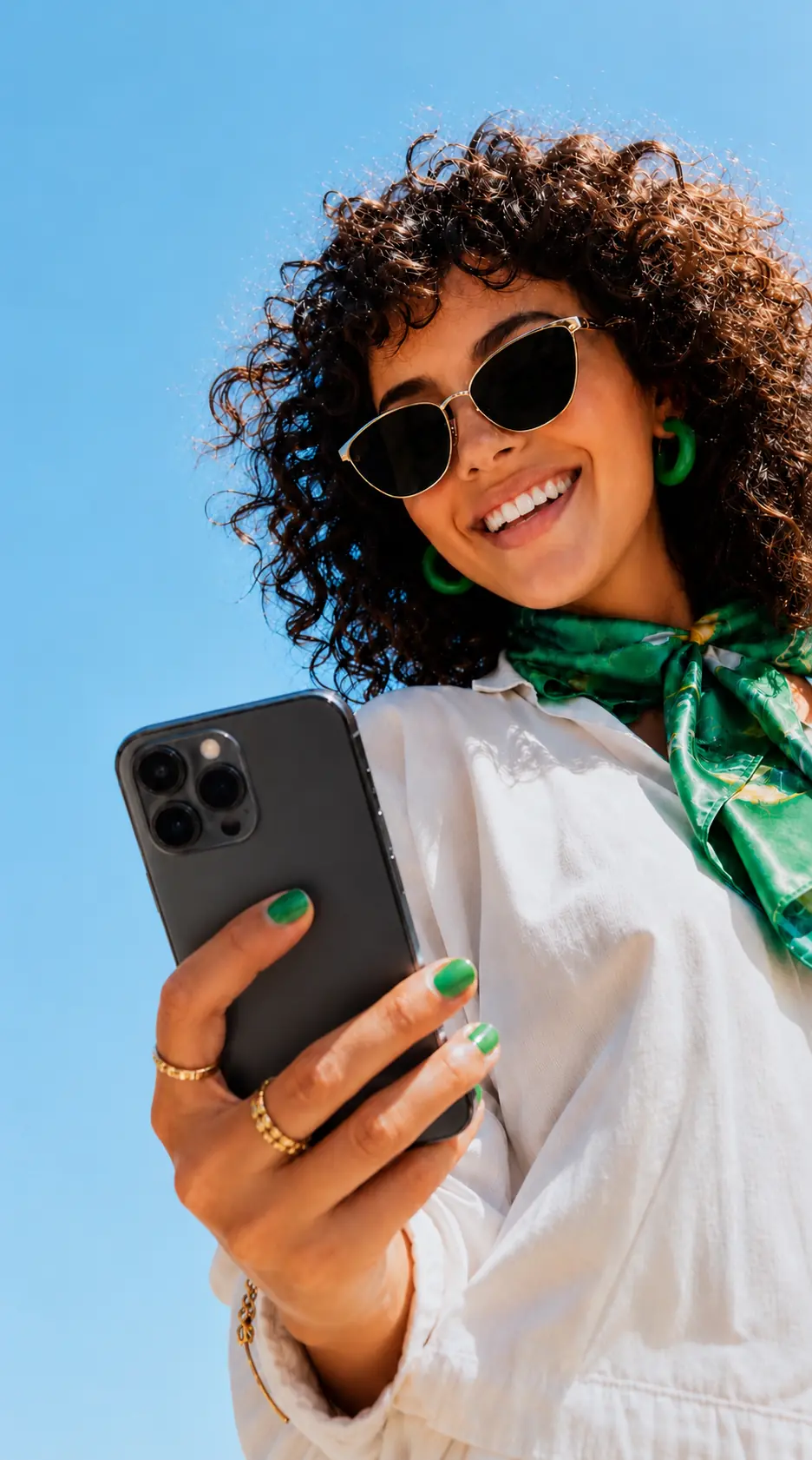 Traveller using a phone